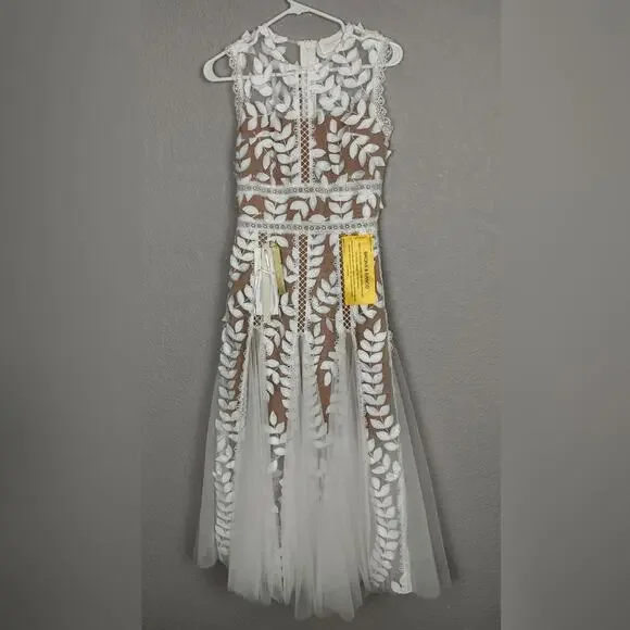 Bronx and Banco Saba Blanc Lace Midi-Dress Bridal Sleeveless White Nude  Size 2 is available for purchase on au PAY Market - Imported Goods Online  Store Co.Ltd. | au PAY Market -